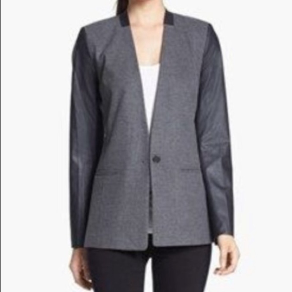 TROUVÈ - JACKET (faux leather sleeves/ polyester)